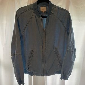 Loft jean bomber jacket